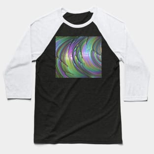 Abstract Mandelbrot Set Fractal in Pastels Baseball T-Shirt